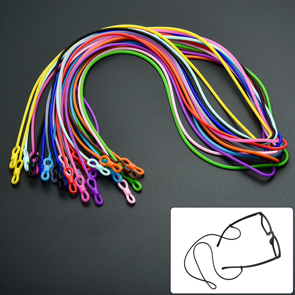 Sunglass Retainer Cord - Colorful Silicone Glasses Chains Eyeglasses Rope