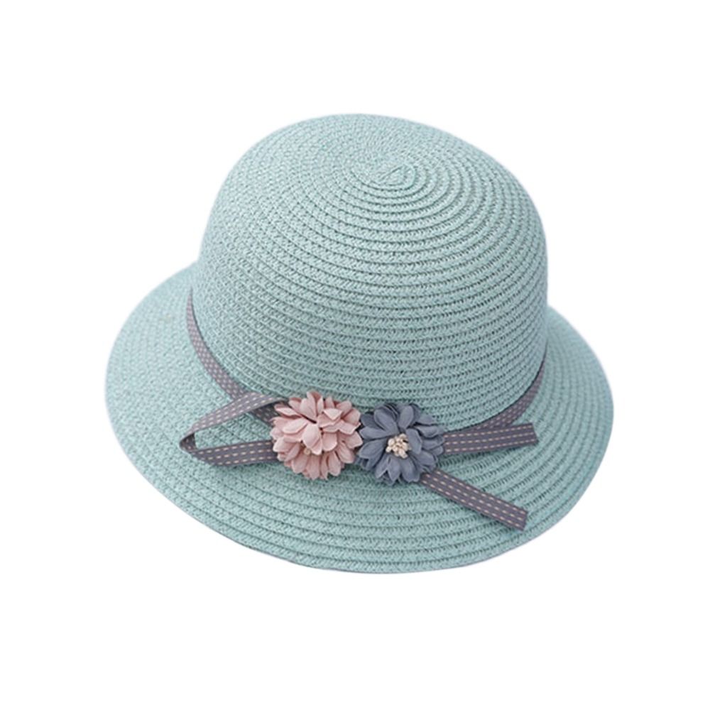 Bucket Hat Straw - Crossbody Bag Sun UV Protection Flower