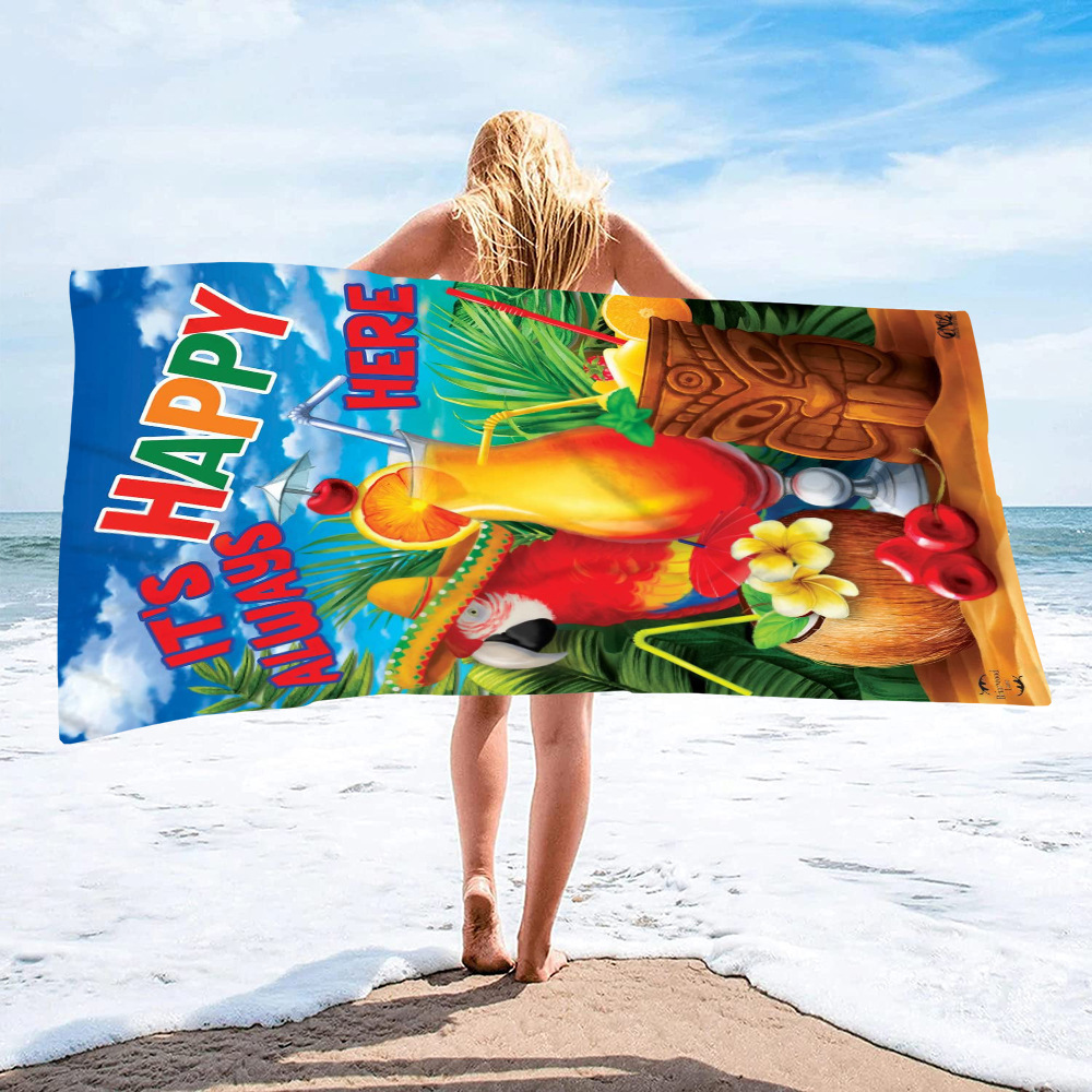 Beach Towel Large - Large Colorful Printing Beach Towel Comfortable