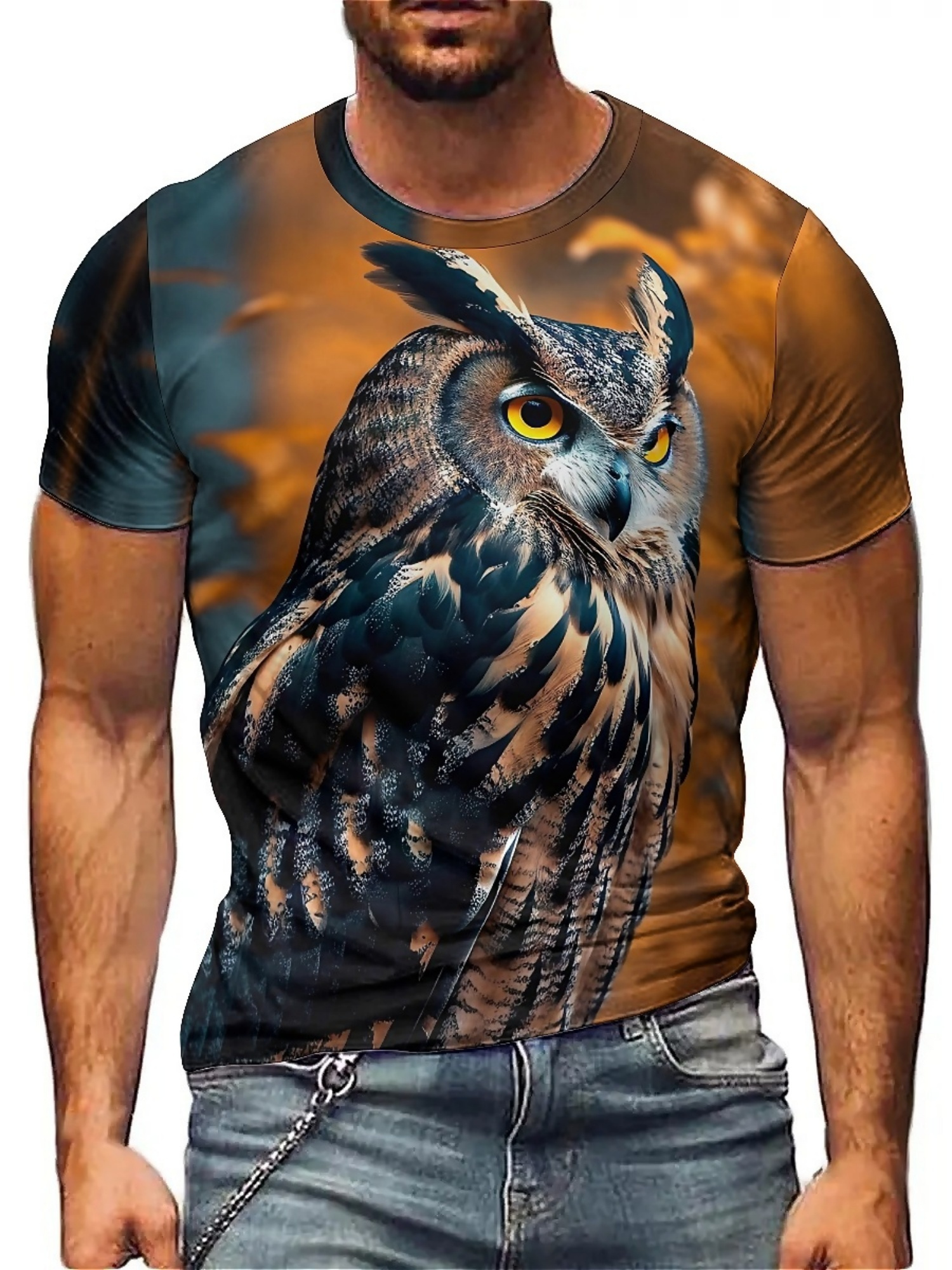 Men's & Women's 3D Print Owl G - đánh giá và giá Tee Graphic Print