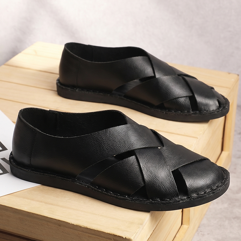Summer Men's Cut-out Sandals N - đánh giá và giá Flip Flop Leather Men