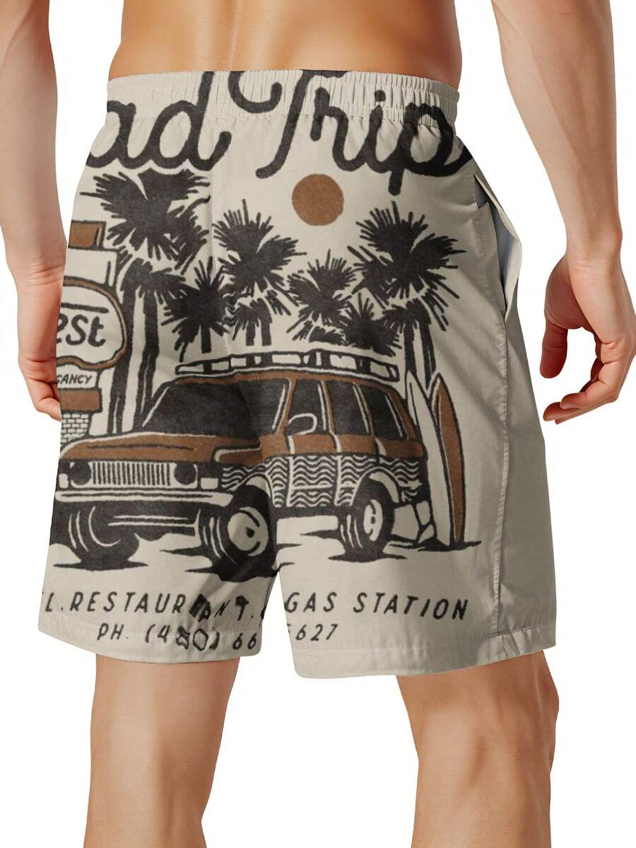 Mens Beach Trip Print Board Sh - đánh giá và giá Swim Trunk Quick Dry