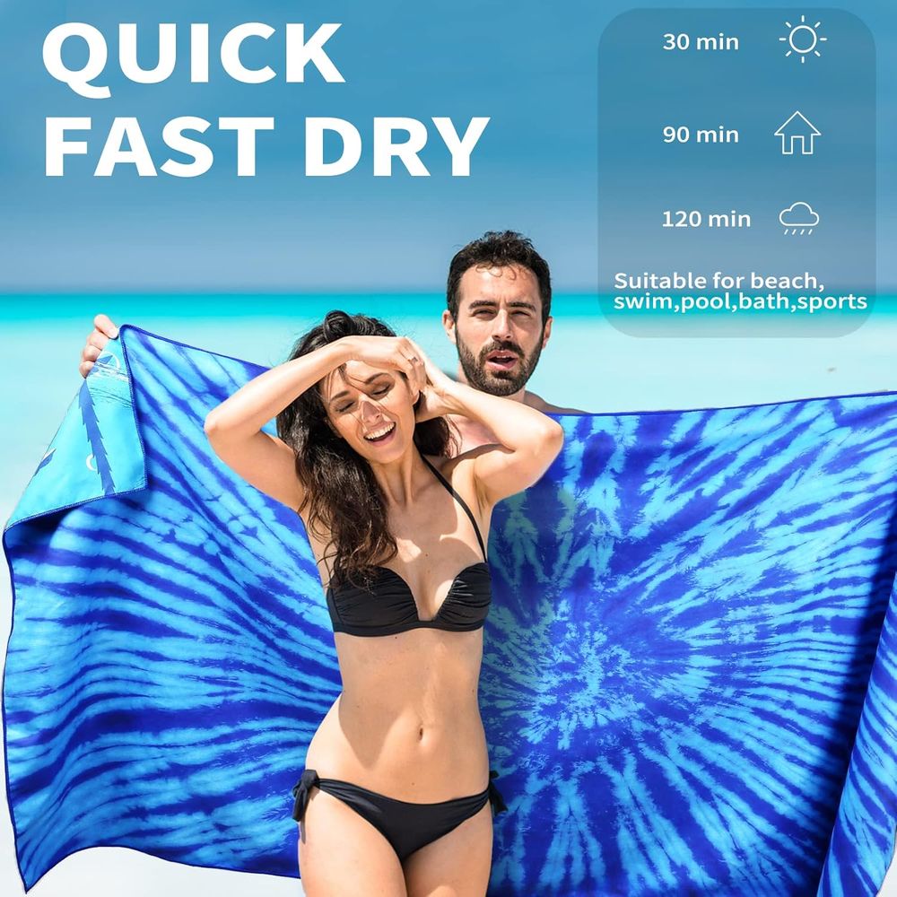 Lightweight Oversized 71x32 Be - đánh giá và giá Beach Towel Large