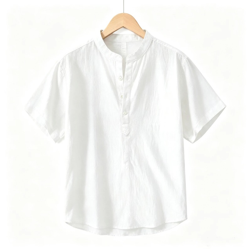 Summer Thin Short-sleeved Shir - đánh giá và giá Linen Shirt Breathable