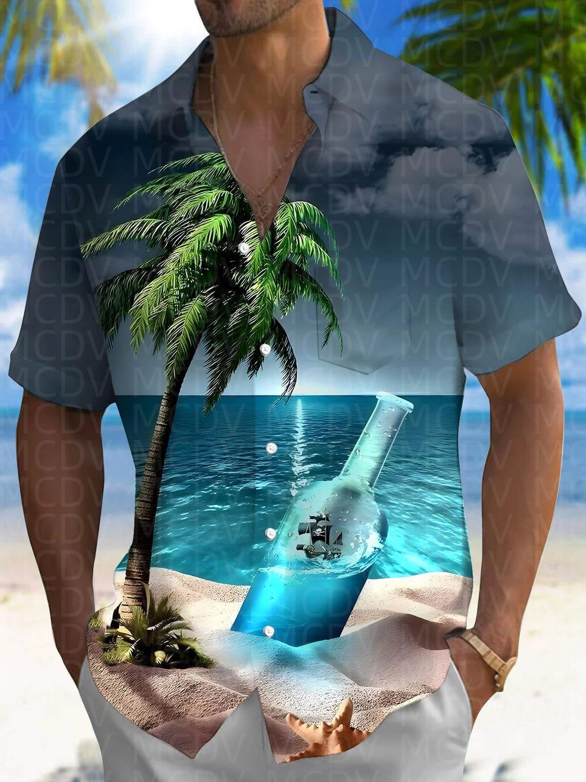 Trump Pattern Men's Hawaiian S - đánh giá và giá Shirt Camp Collar