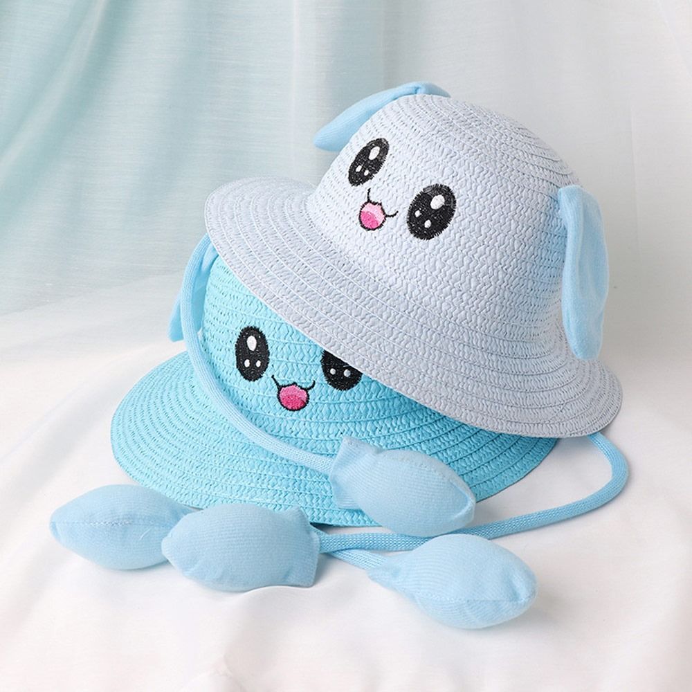 Summer Bucket Cap Moving Ears  - đánh giá và giá Bucket Hat Straw