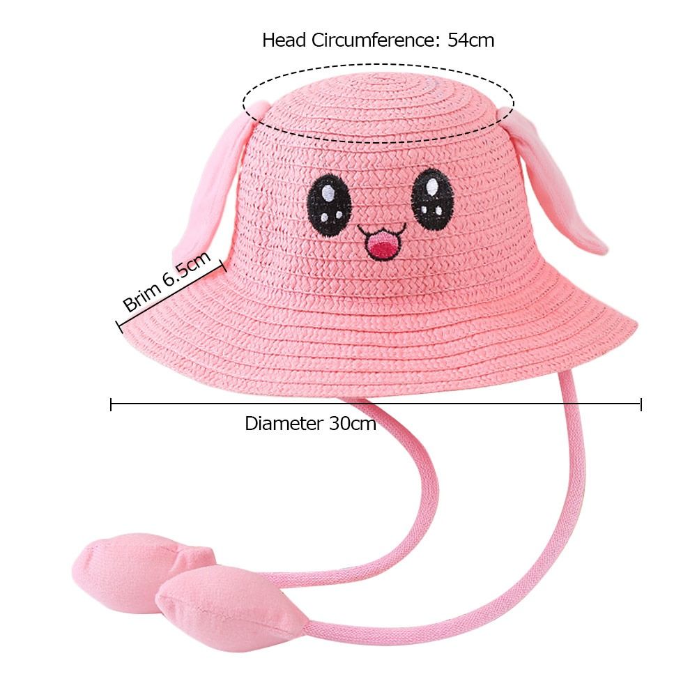 Summer Bucket Cap Moving Ears  - đánh giá và giá Bucket Hat Straw