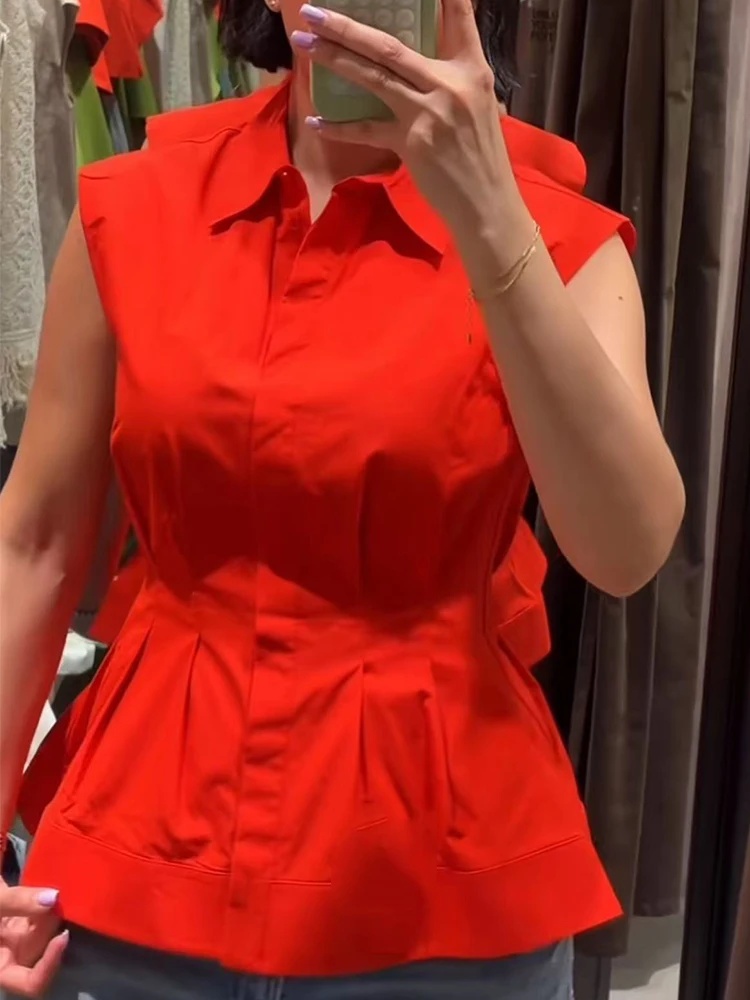 Women Casual Sleeveless Slim S - đánh giá và giá Shirt Camp Collar