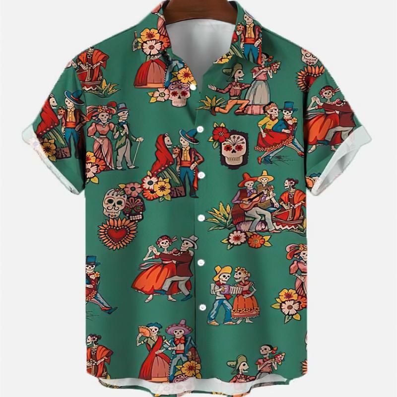 Summer Men's Fashion Casual So - đánh giá và giá Resort Shirt Floral