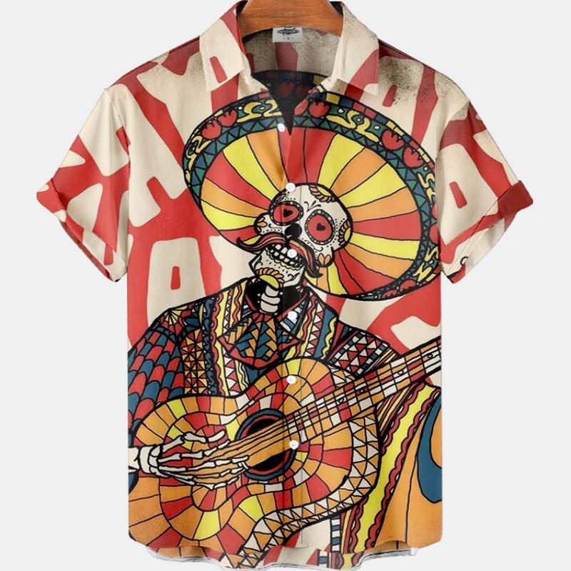Summer Men's Fashion Casual So - đánh giá và giá Resort Shirt Floral