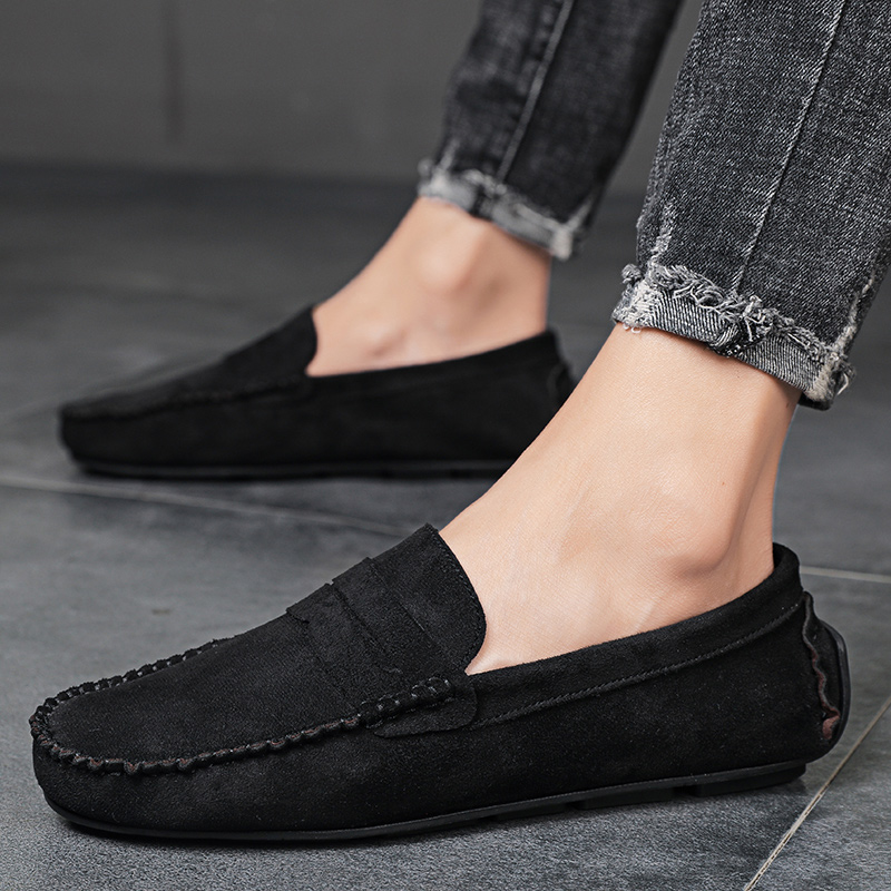 Trend Suede Men Casual Shoes B - đánh giá và giá Espadrille Slip On
