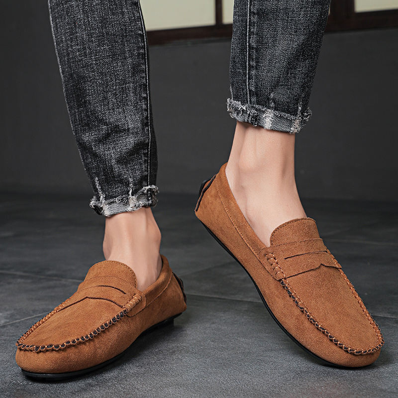 Trend Suede Men Casual Shoes B - đánh giá và giá Espadrille Slip On