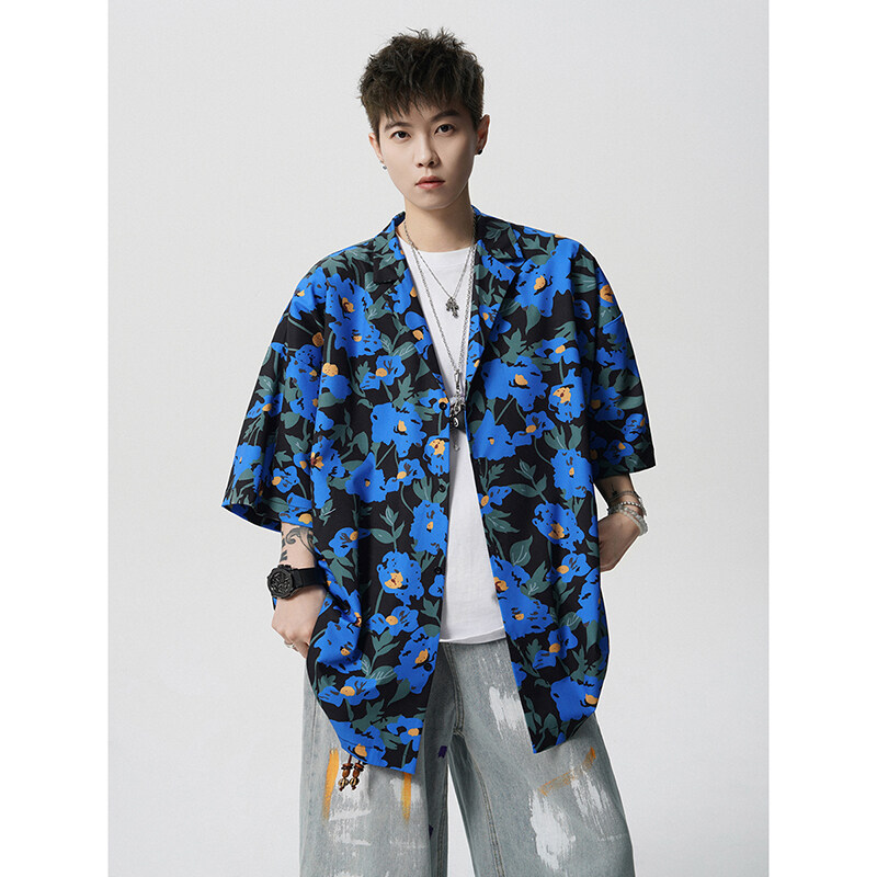 Summer Vintage Floral Print Lo - đánh giá và giá Resort Shirt Floral