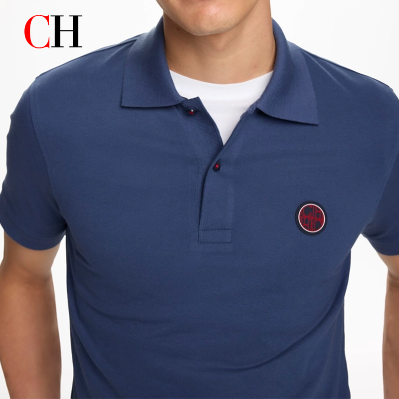 CH Red Accent Circular Rubber  - đánh giá và giá Polo Shirt Pique