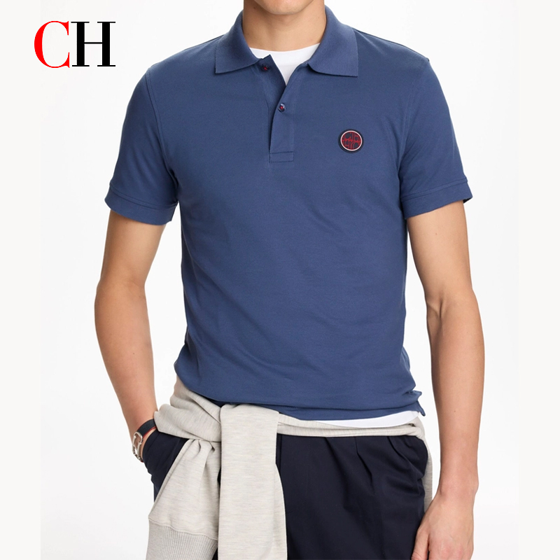 CH Red Accent Circular Rubber  - đánh giá và giá Polo Shirt Pique