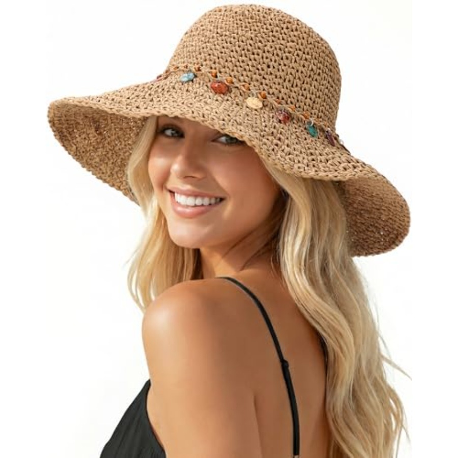 Beach Sun Hats for Women, Stra - đánh giá và giá Packable Hat Nylon