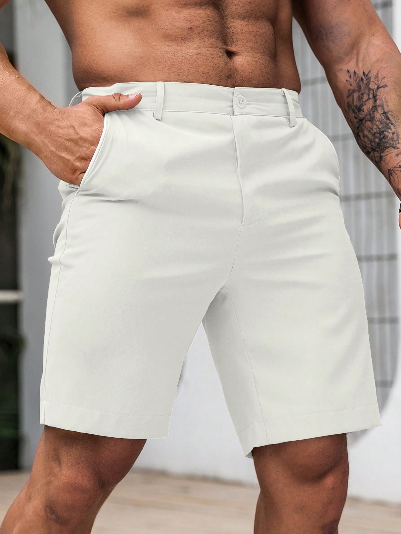 Men's Solid Chino Casual Short - đánh giá và giá Shorts Chino Slim