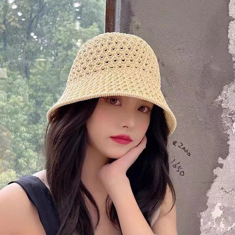 New Girls Sun Hat Wide Brim Fl - đánh giá và giá Bucket Hat Straw