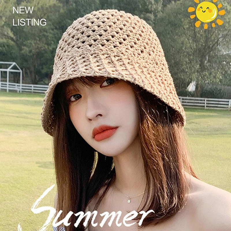 New Girls Sun Hat Wide Brim Fl - đánh giá và giá Bucket Hat Straw