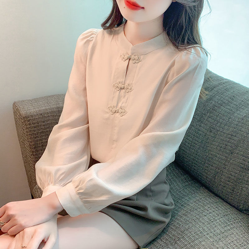 New Chinese Style Stand Up Col - đánh giá và giá Shirt Camp Collar