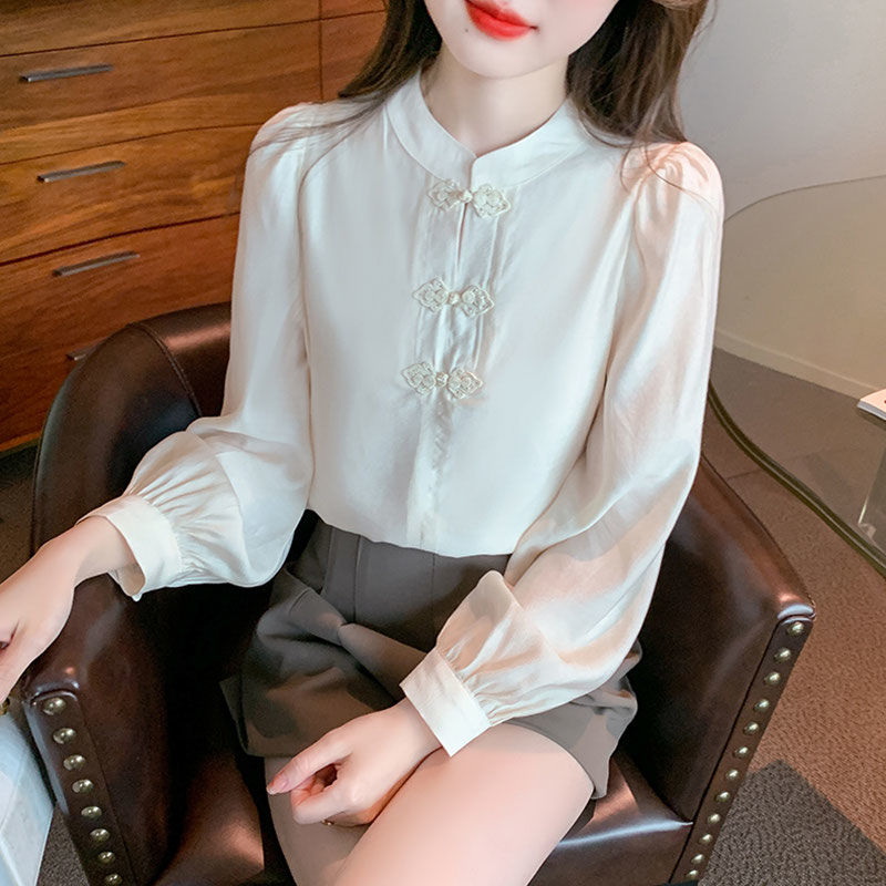 New Chinese Style Stand Up Col - đánh giá và giá Shirt Camp Collar