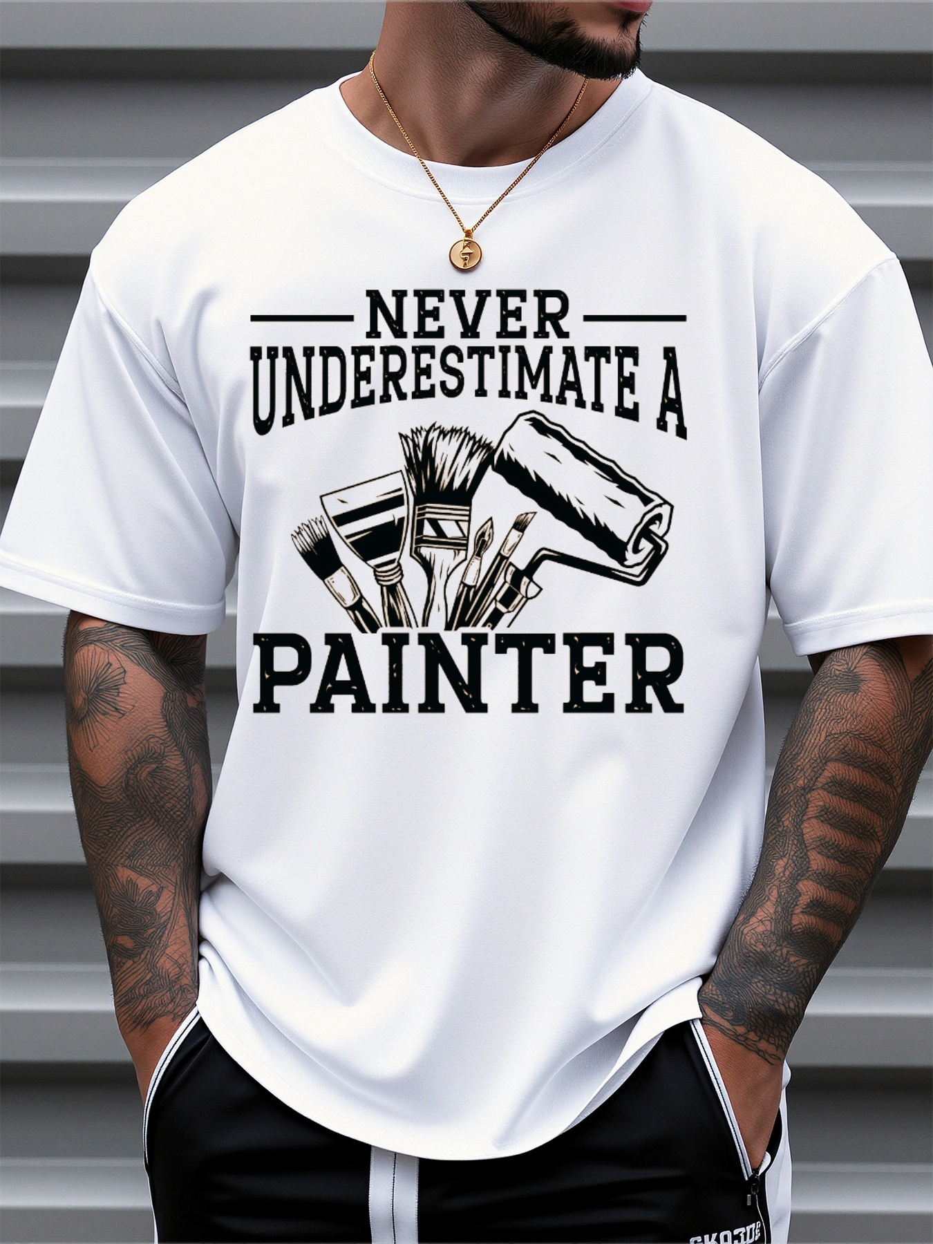 Men's Casual Graphic T-Shirt D - đánh giá và giá Linen Shirt Breathable