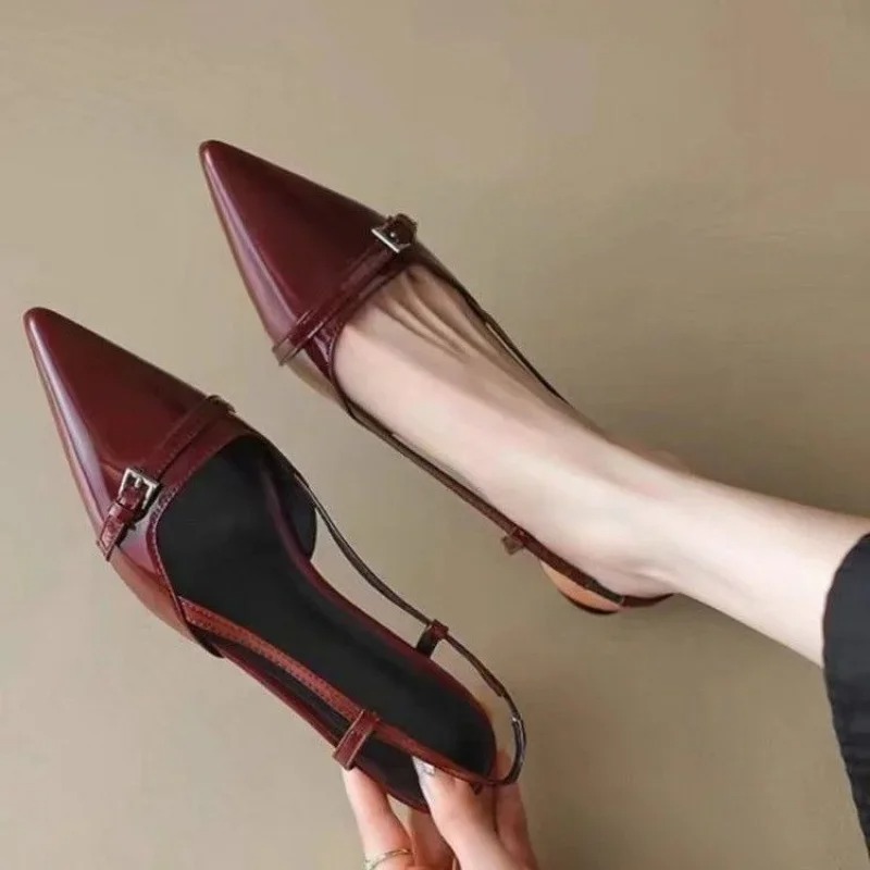 Women Sandals Fashion Pointed  - đánh giá và giá Casual Sandal Leather