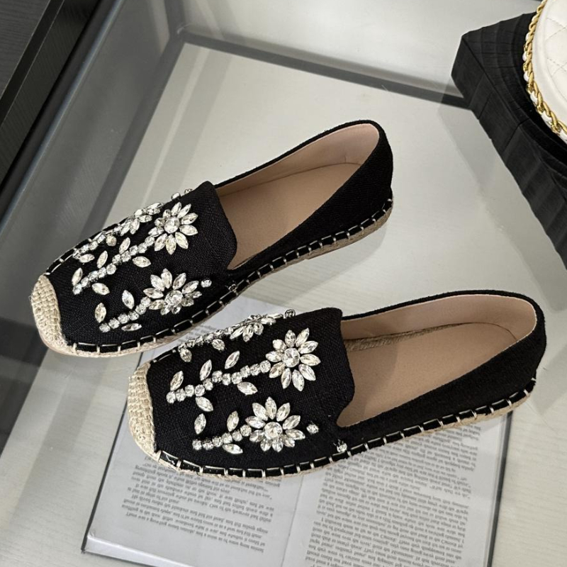 2026 Rhinestone Flower Decorat - đánh giá và giá Espadrille Slip On