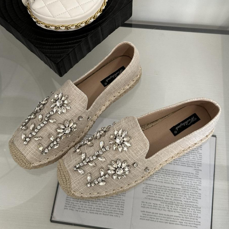 2026 Rhinestone Flower Decorat - đánh giá và giá Espadrille Slip On