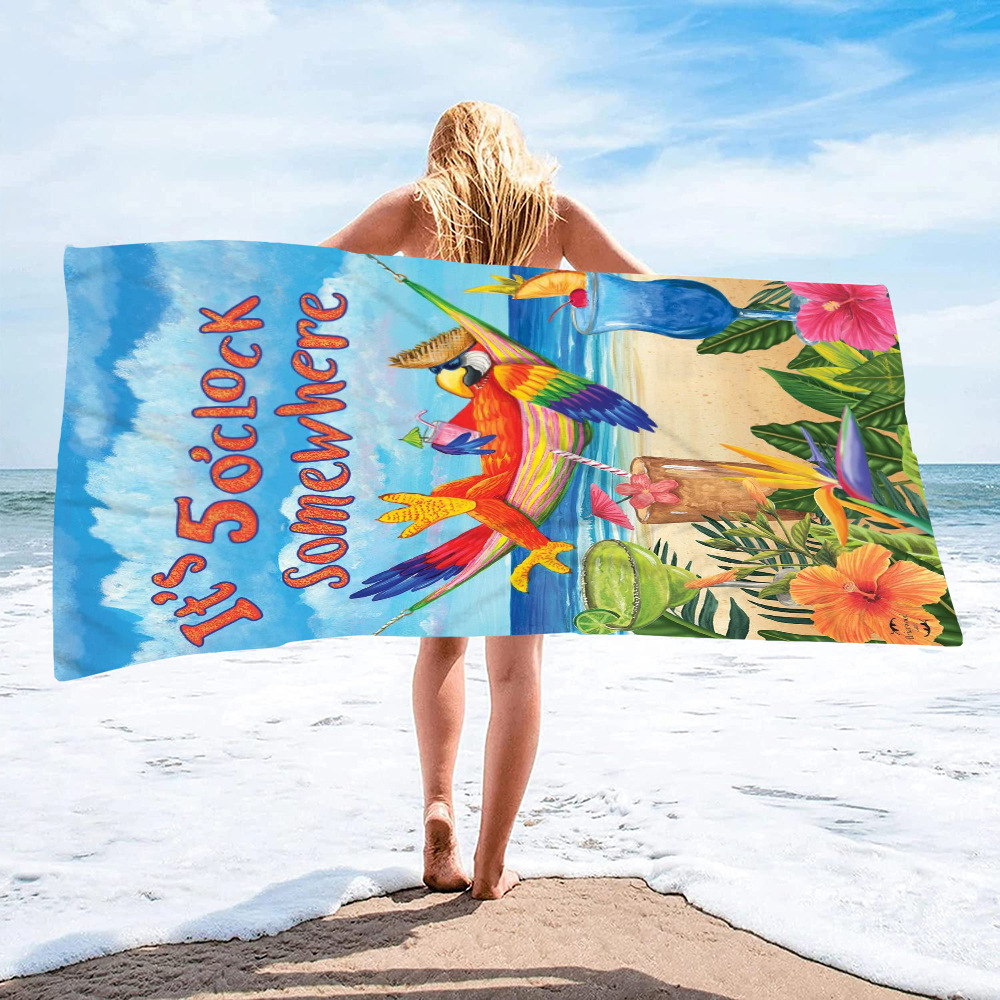 Large Colorful Printing Beach  - đánh giá và giá Beach Towel Large