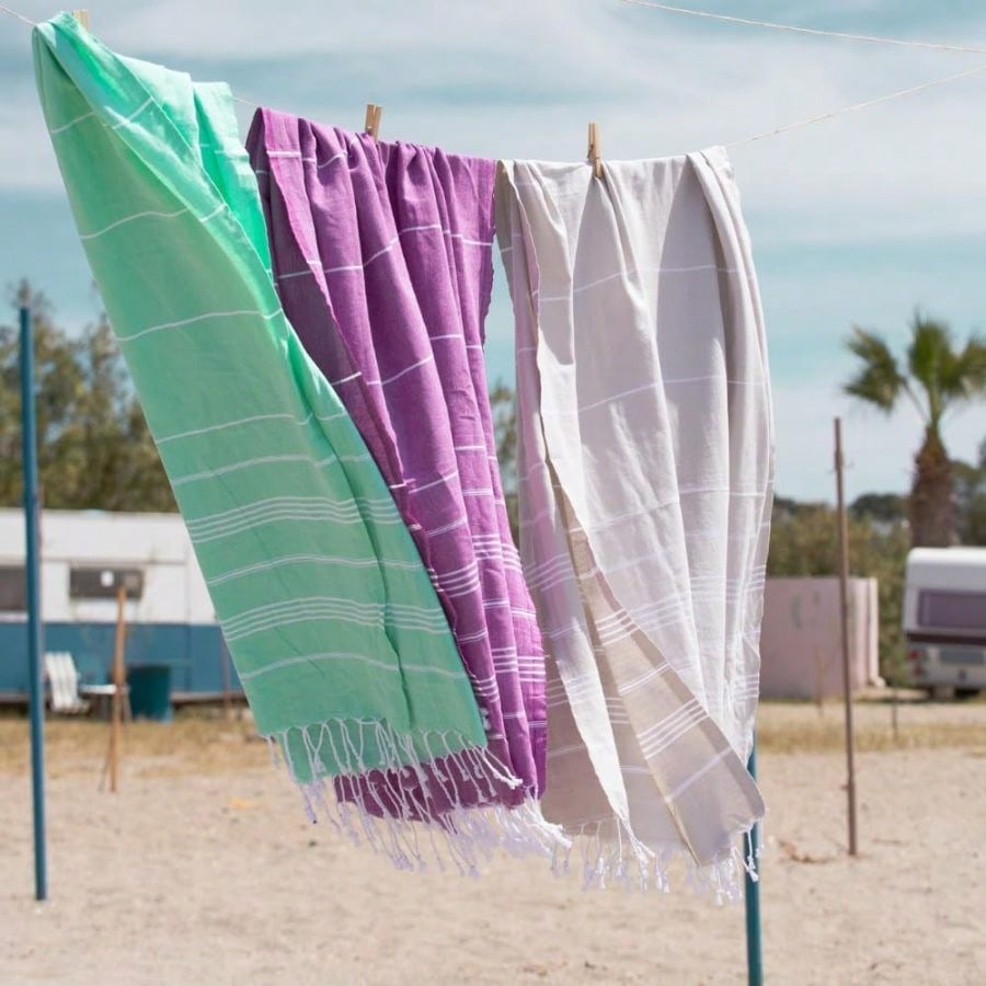 Turkish Beach Towel With Trave - đánh giá và giá Beach Towel Large