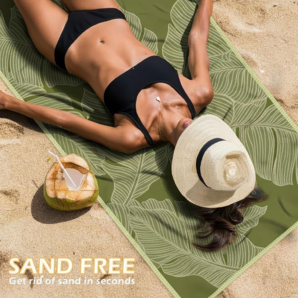 Large Quick-Dry Sand-Free Beac - đánh giá và giá Beach Towel Large
