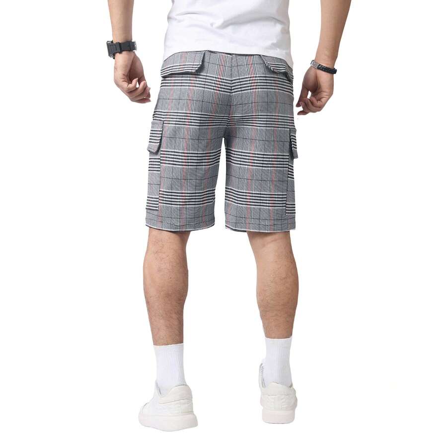Mens Slim Fit Stretch Plaid Dr - đánh giá và giá Shorts Chino Slim