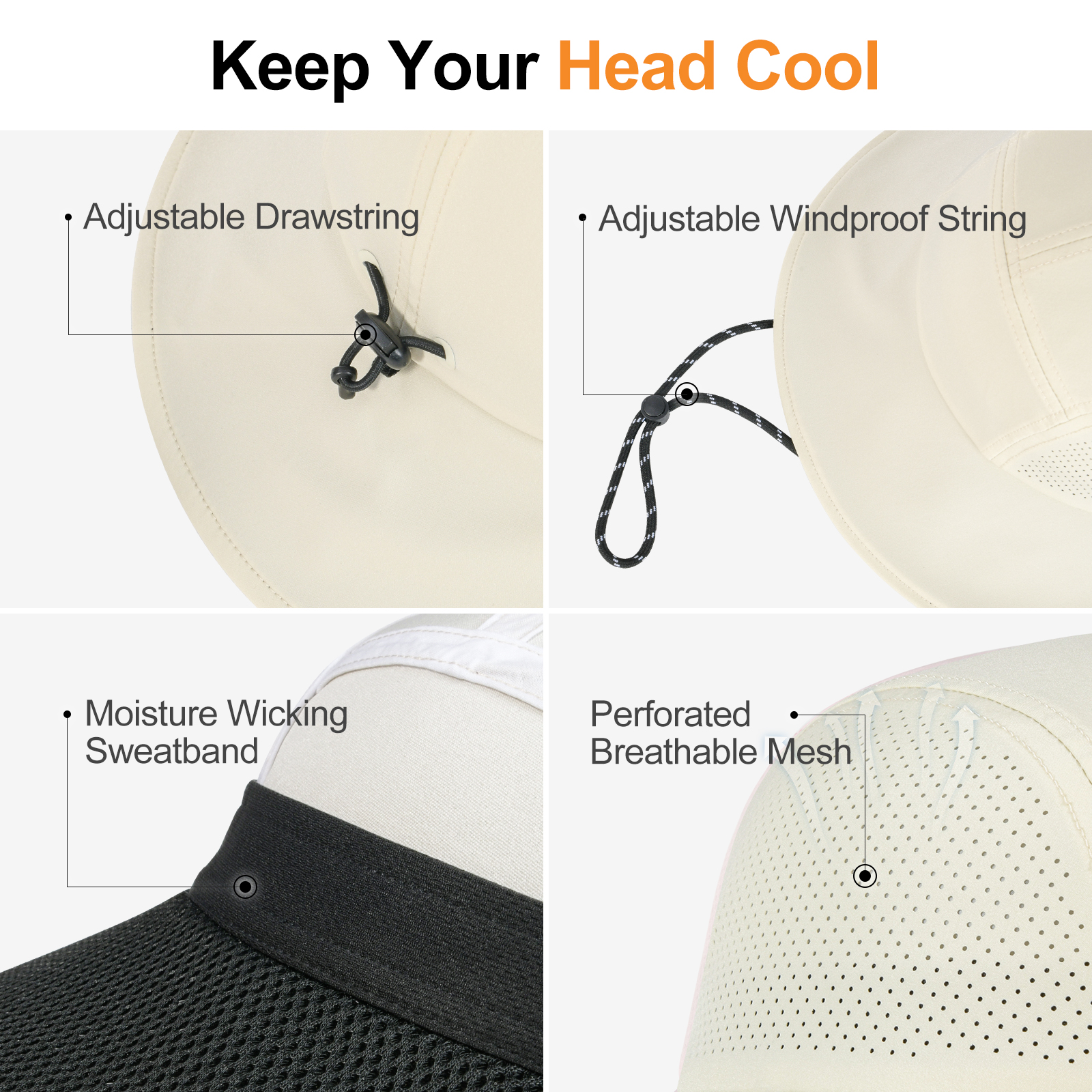 FEINION Women's Lightweight Su - đánh giá và giá Packable Hat Nylon