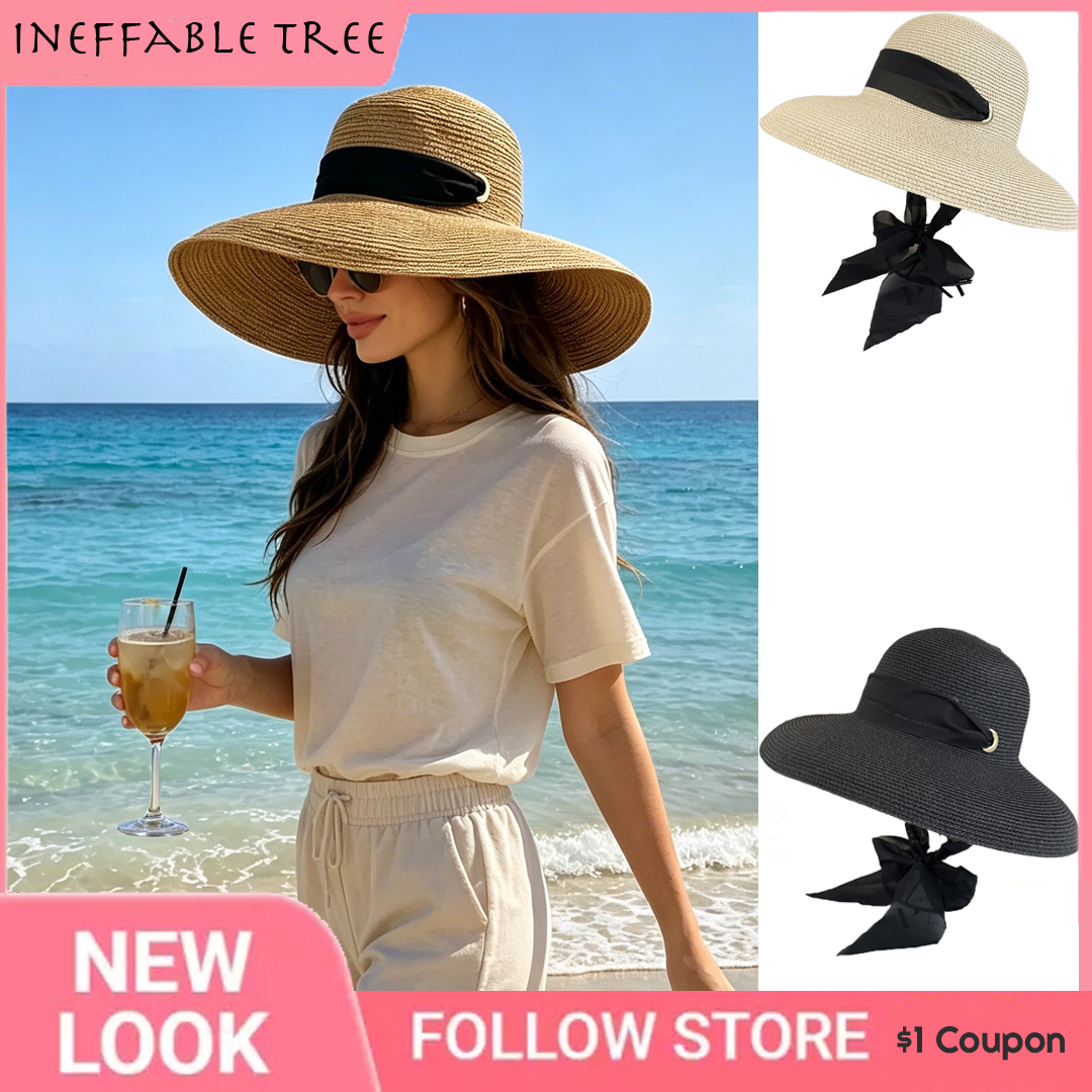 French Summer Elegant Long Rib - đánh giá và giá Bucket Hat Straw