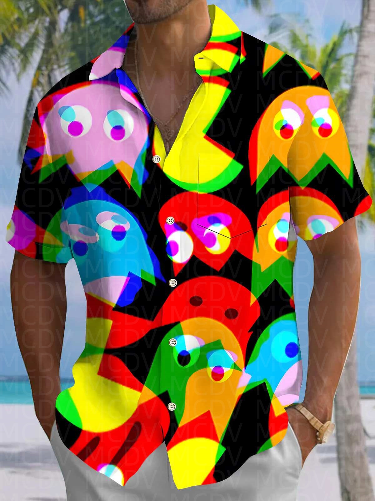 Insects Pattern Men's Hawaiian - đánh giá và giá Shirt Camp Collar