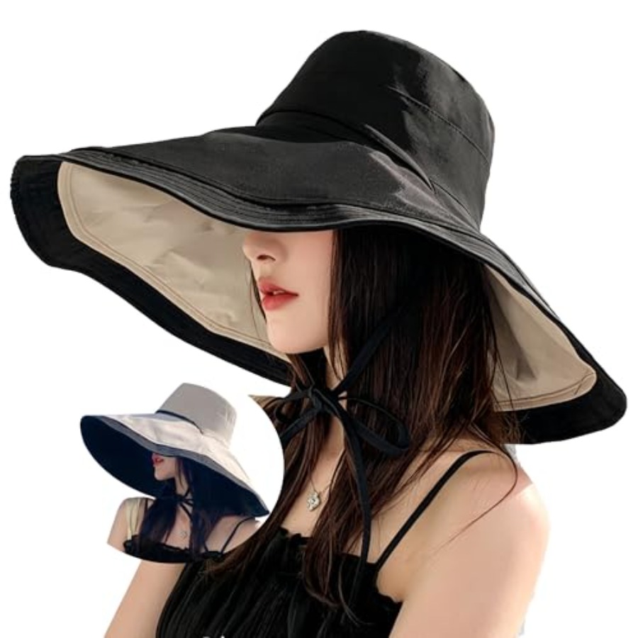 Extra Wide-Brim Sun Hats Women - đánh giá và giá Packable Hat Nylon