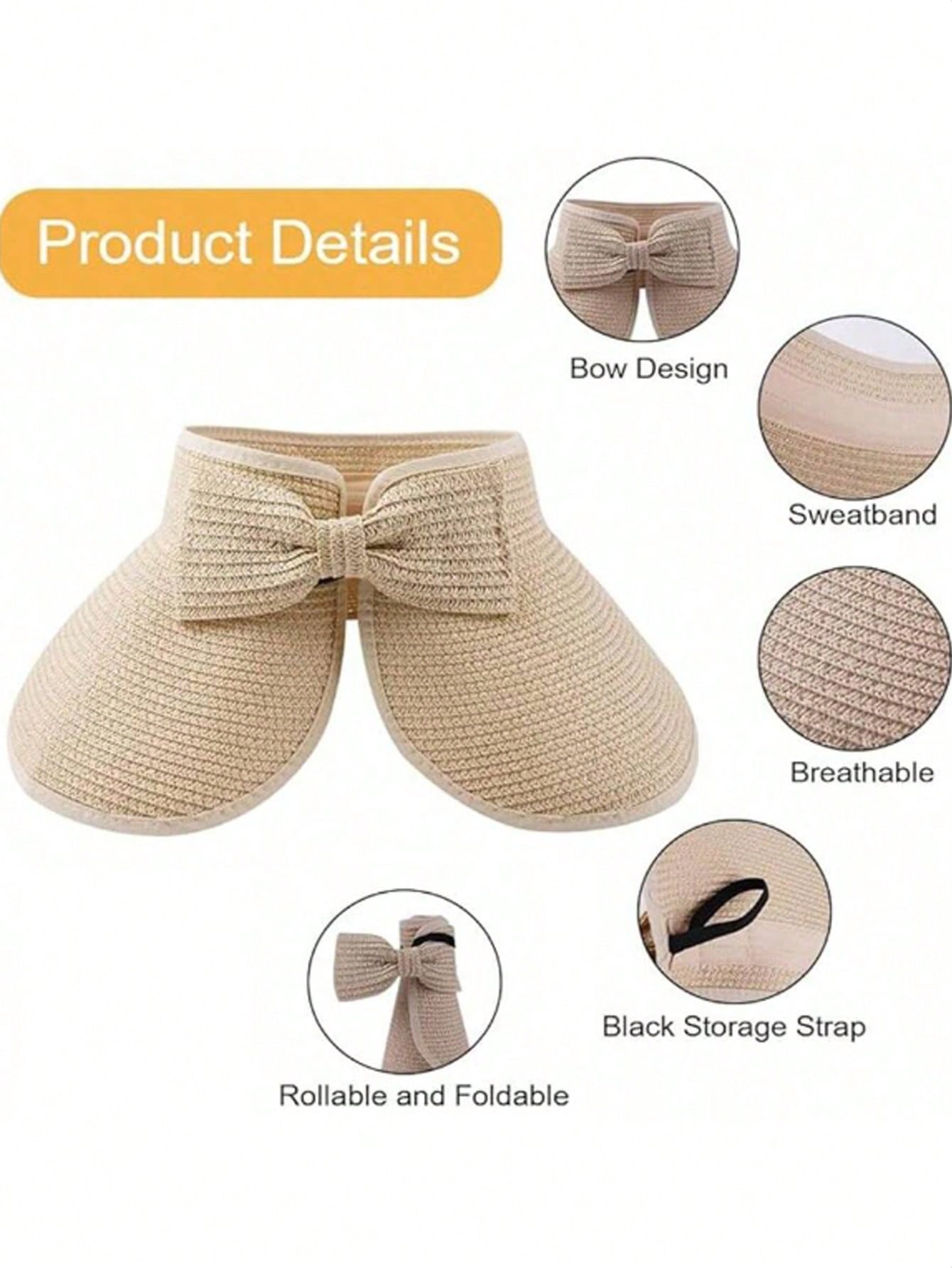 Sun Visor Hats For Women Wide  - đánh giá và giá Packable Hat Nylon