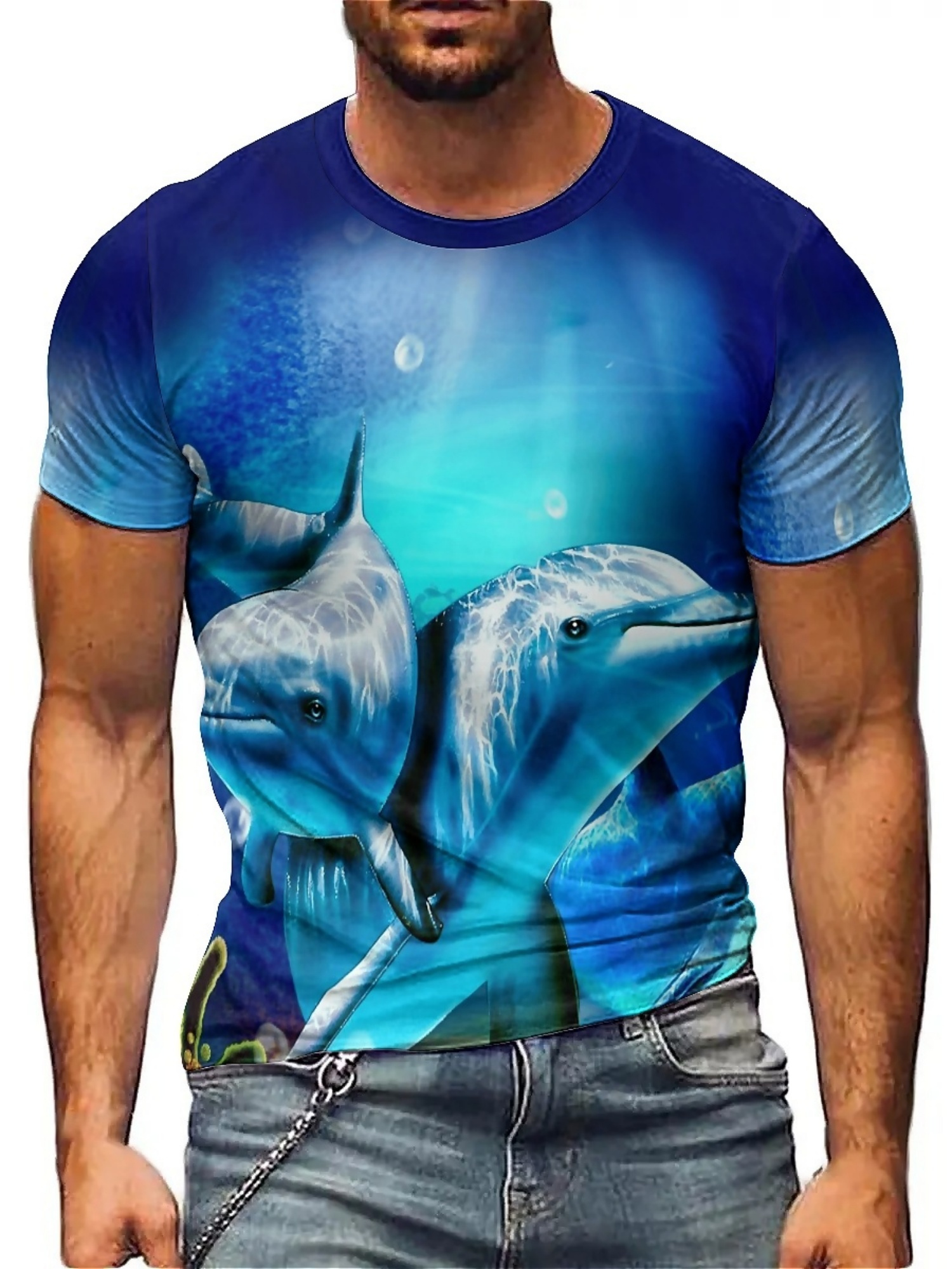 Men'S Ocean Animal Dolphin Pri - đánh giá và giá Tee Graphic Print