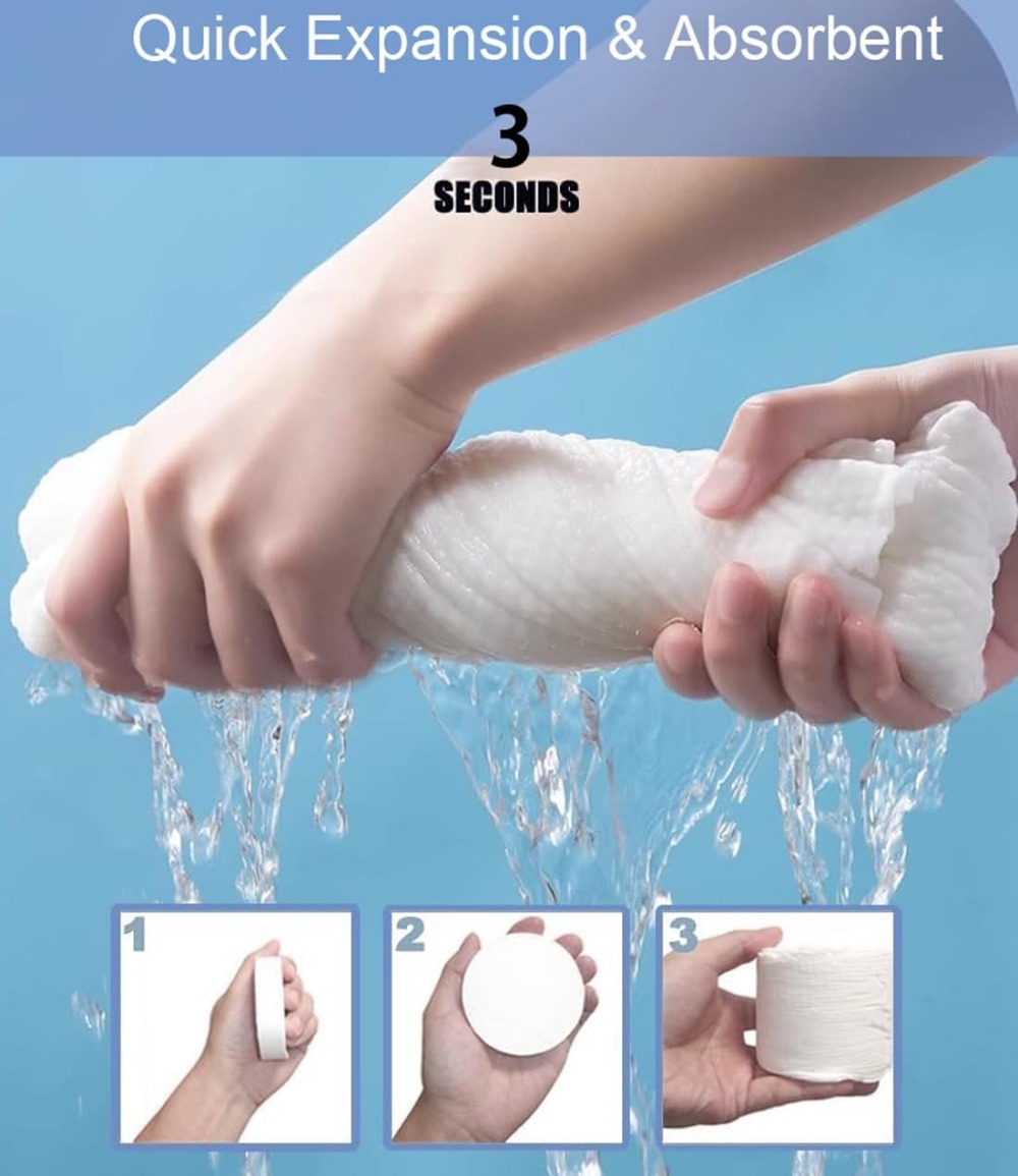 6 Packs Large Compressed Towel - đánh giá và giá Beach Towel Large