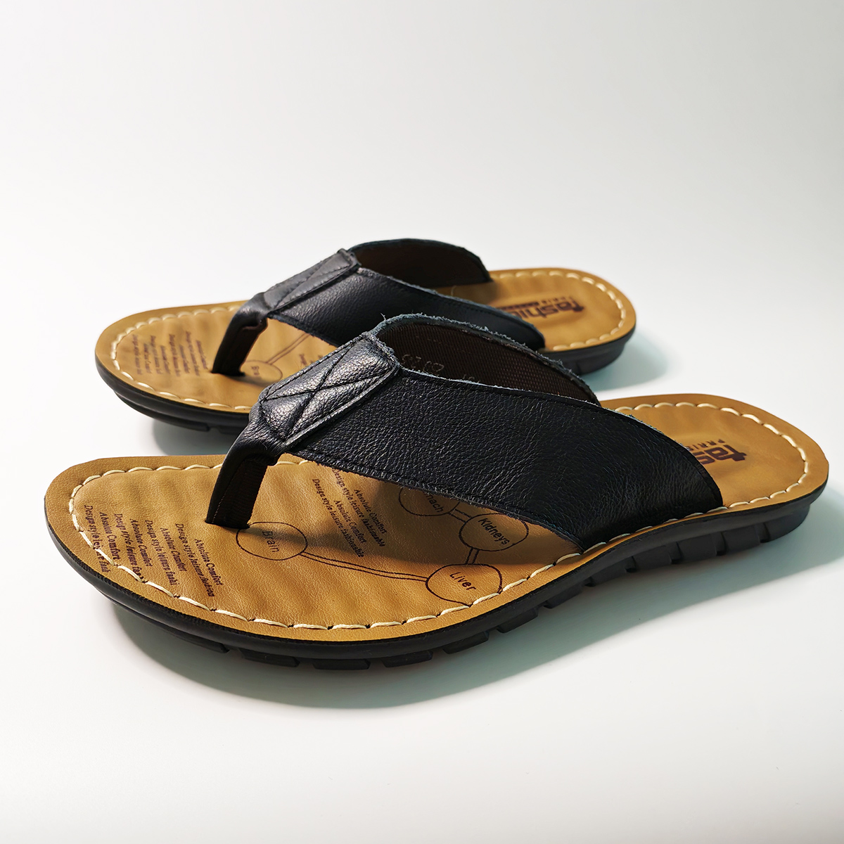 Summer Shoes Men Slippers Genu - đánh giá và giá Flip Flop Leather Men