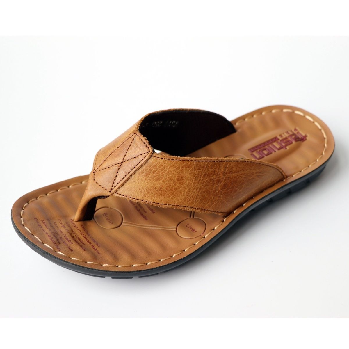 Summer Shoes Men Slippers Genu - đánh giá và giá Flip Flop Leather Men