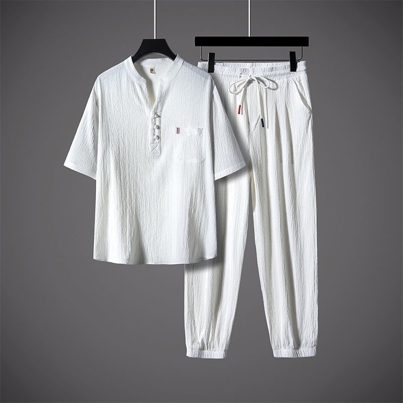 New Summer Fashion Trendy Cott - đánh giá và giá Linen Shirt Breathable