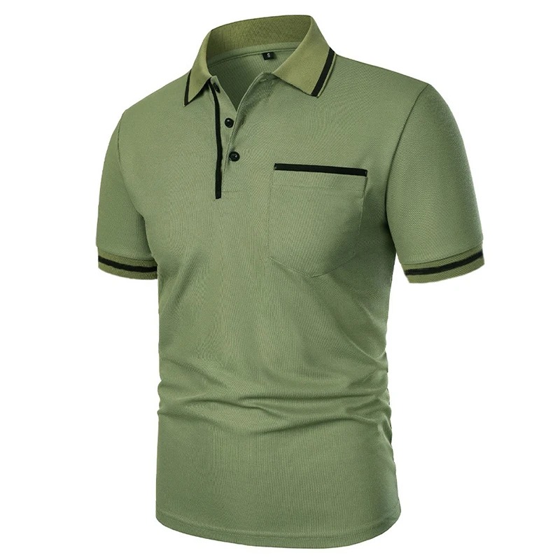 Summer Men's Short Sleeve Brea - đánh giá và giá Polo Shirt Pique