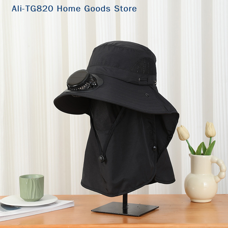 [TG820]Men Fan Hat With Solar  - đánh giá và giá Bucket Hat Straw