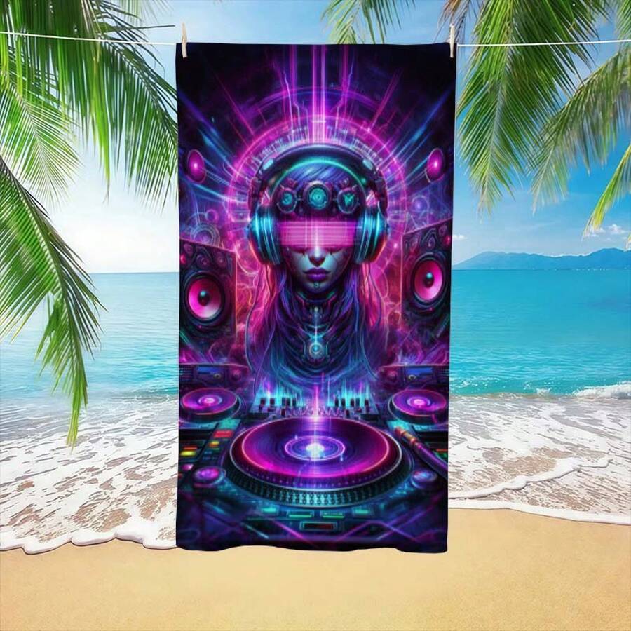 Extra Large Cyberpunk DJ Patte - đánh giá và giá Beach Towel Large