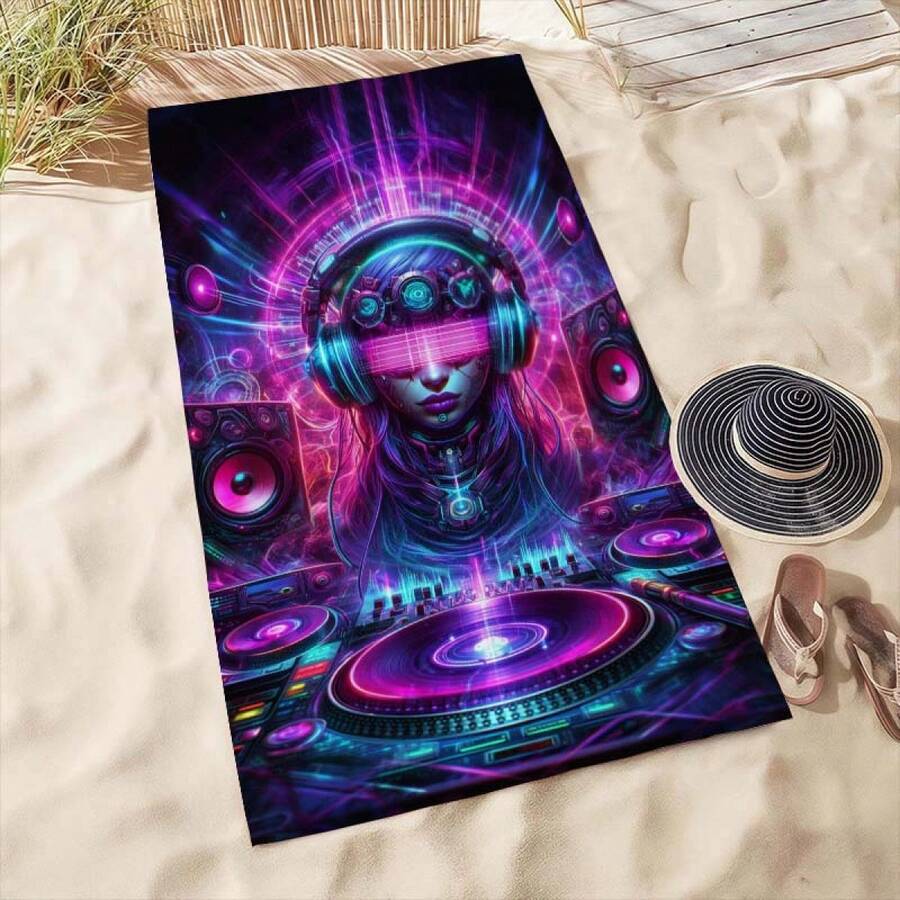 Extra Large Cyberpunk DJ Patte - đánh giá và giá Beach Towel Large