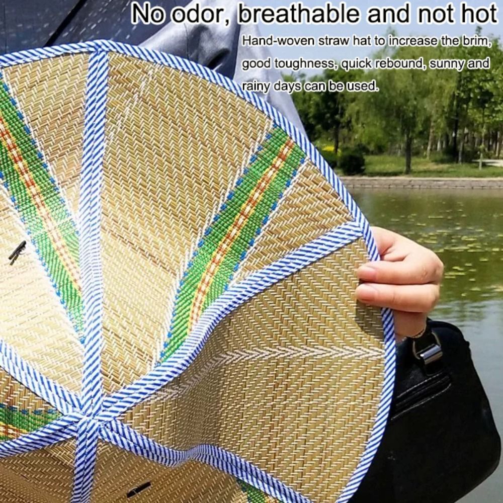 New Wide Brim Straw Hat Foldab - đánh giá và giá Bucket Hat Straw