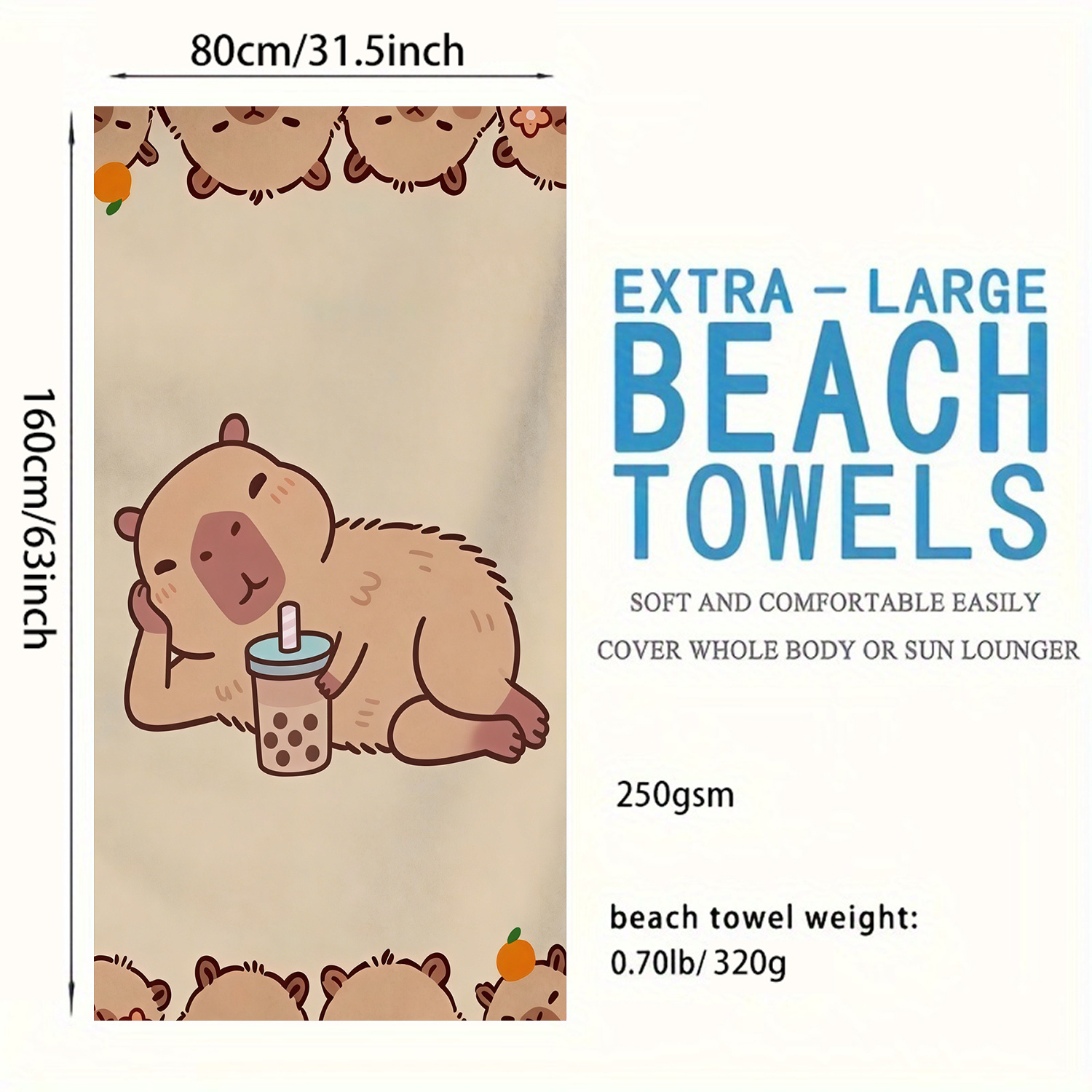 Extra-Large Beach Towel - Ultr - đánh giá và giá Beach Towel Large