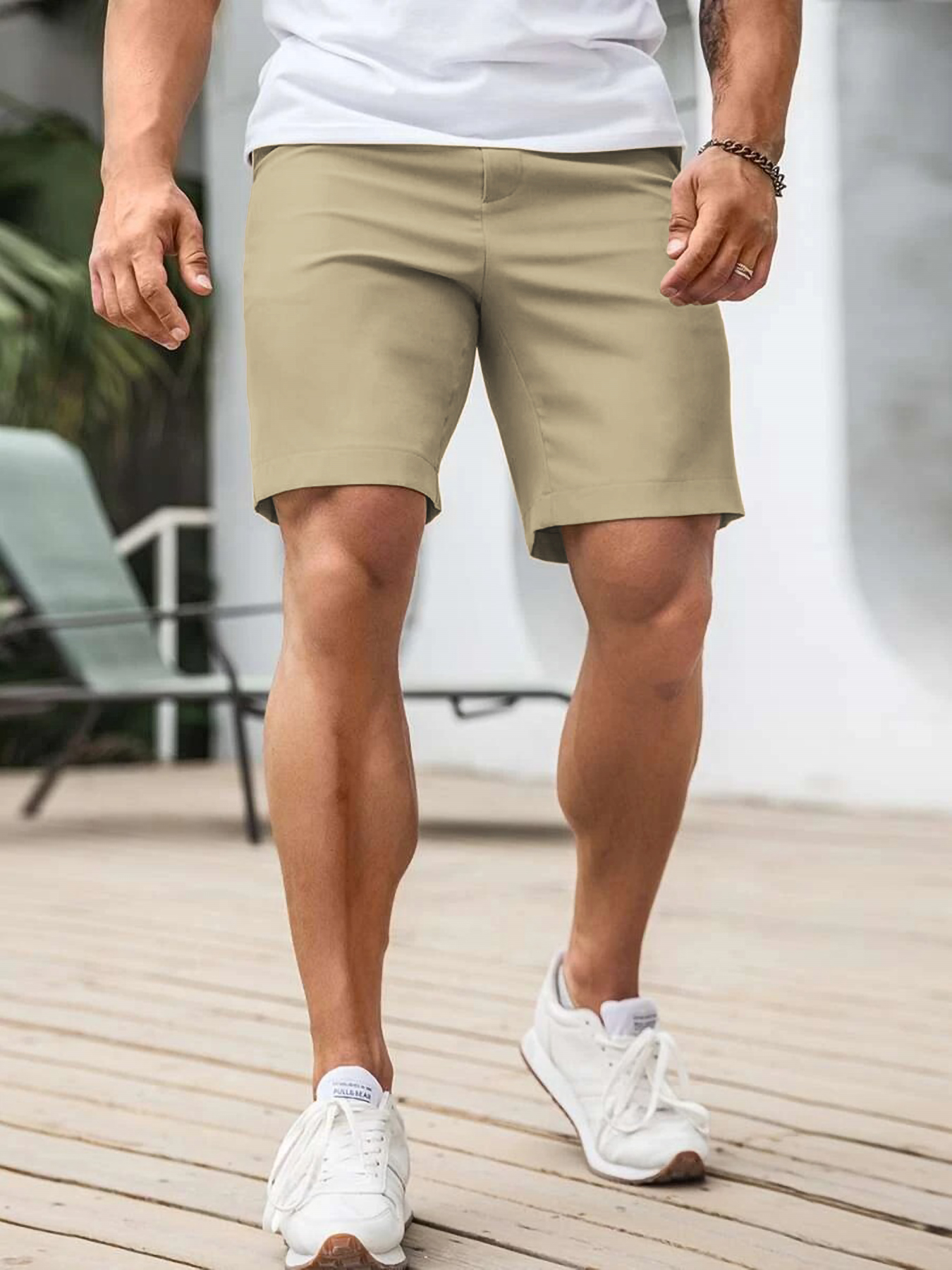 Men's Contrast Trim Chino Shor - đánh giá và giá Shorts Chino Slim